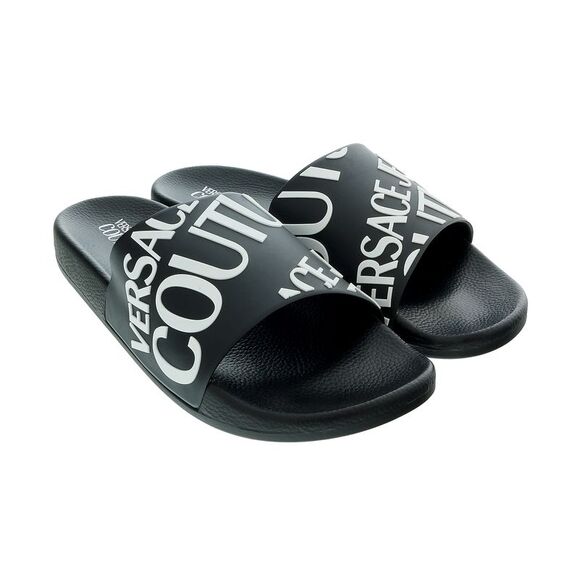 Versace Jeans Collection Shoes - Versace Jeans Couture Bold Monochrome Logo Slides